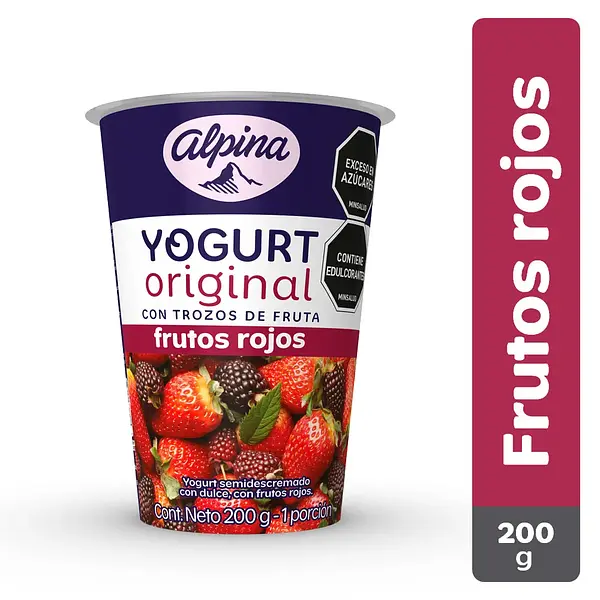 Yogurt Alpina Original Frutos Rojos 200g