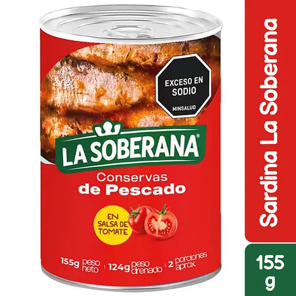 Sardina La Soberana En Salsa De Tomate 155g