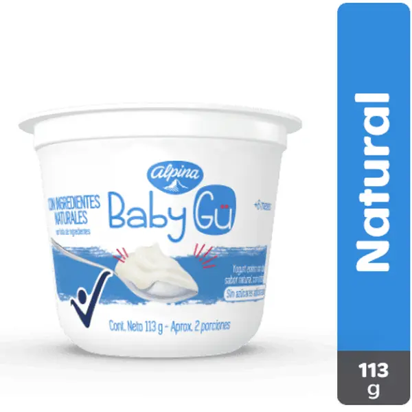 Yogurt Alpina Baby Gü Natural 113g