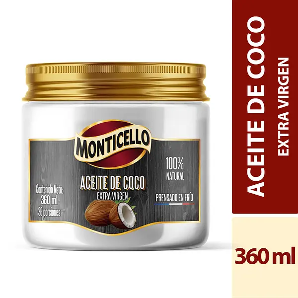 Aceite De Coco Monticello 360 Ml