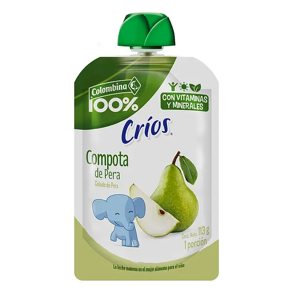 Compota 100% Colombina Pera 113 Gr