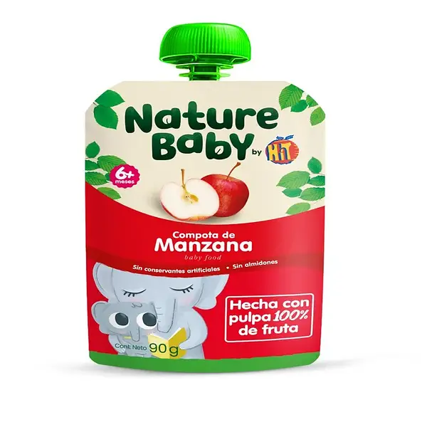 Compota Manzana Natura Pouch 90 Gr