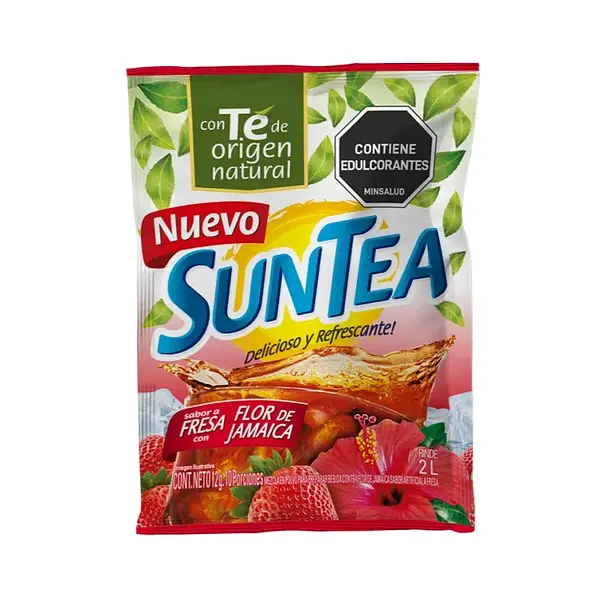 Suntea Fresa Flor De Jamaica 2 Lt 12 Gr