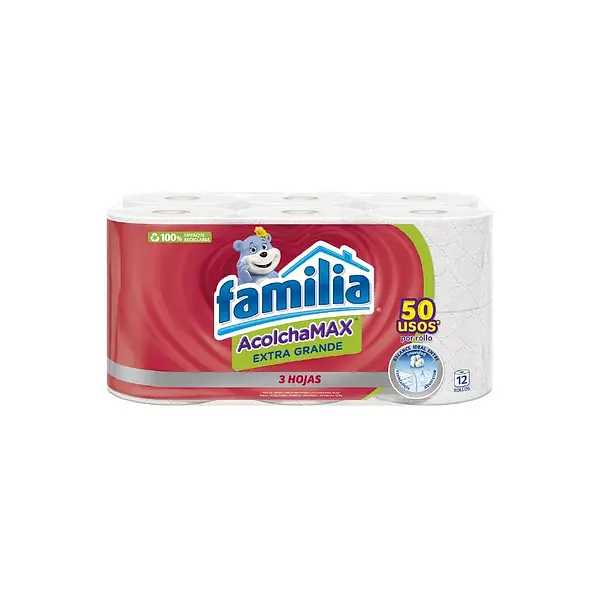 Papel Higiénico Familia Acolcha Max Exg 12r X24 Mts
