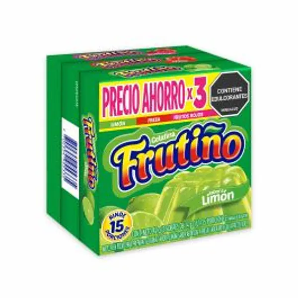 Gelatina Frutiño X3 Lim-Fr-Fru 126 Gr