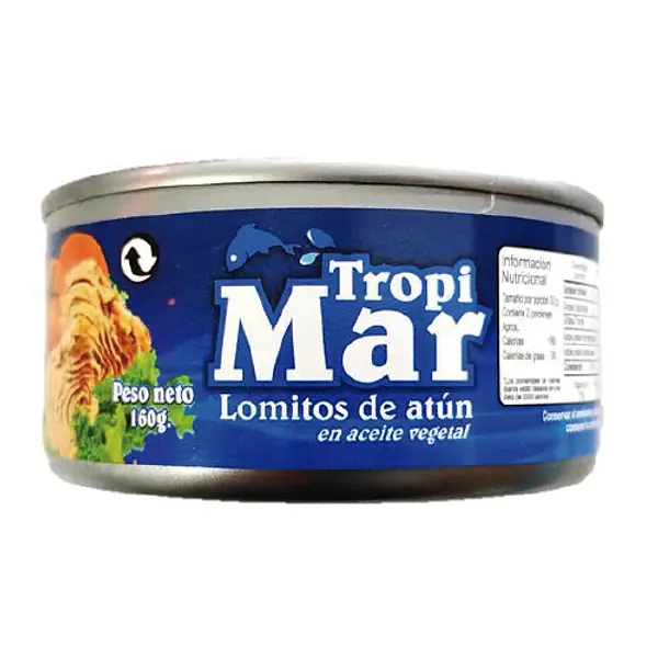 Atún Tropimar Lomos Aceite 160 Gr