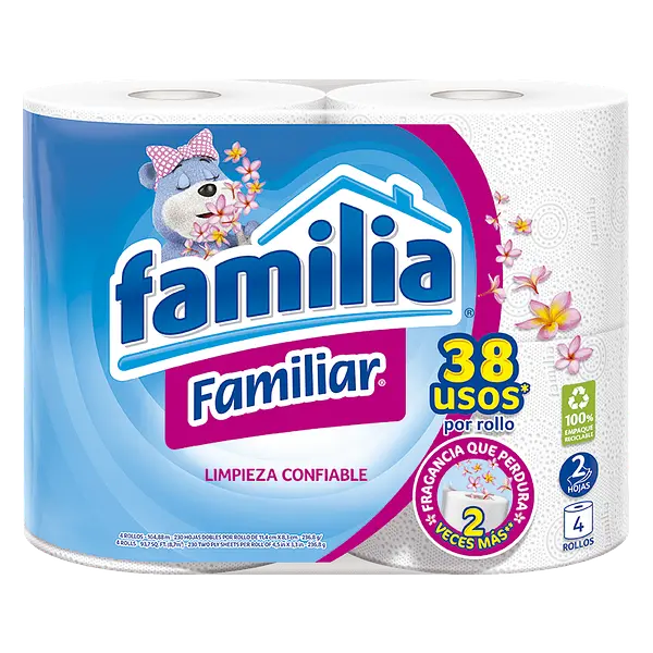 Papel Higiénico Familiar 4 Rollos