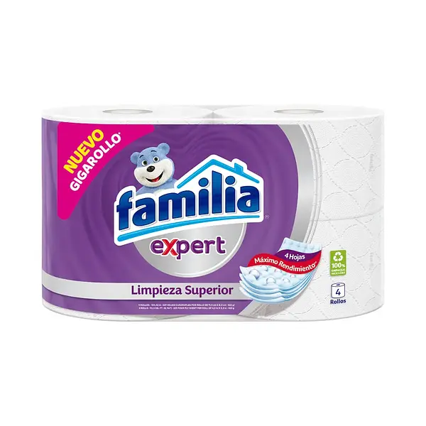 Papel Higiénico Expert 4 Rollos 26 M