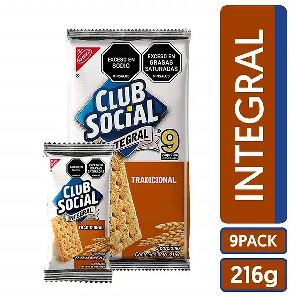 Galletas Club Social Integral X 9 Pq
