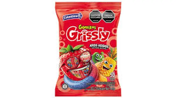 Goma Grisly Aros Acidos 70 Gr