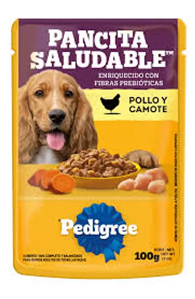 Comida Para Perro Pedigree Pouch Adulto Pollo Y Camote100g