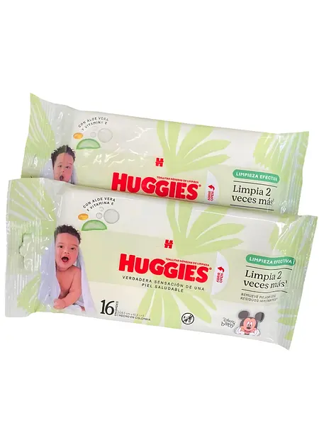 Toallitas Huggies Limpieza Efectiva X16 Uni