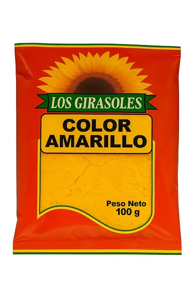 Color Amarillo Girasoles X100gr