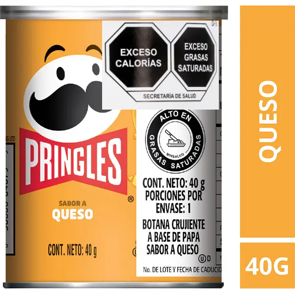 Papas Pringles Queso 40gr