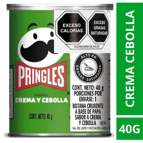 Papas Pringles Crema De Cebolla 40gr
