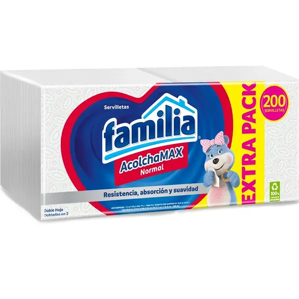 Servilletas Familia Acolchamax Normal X200