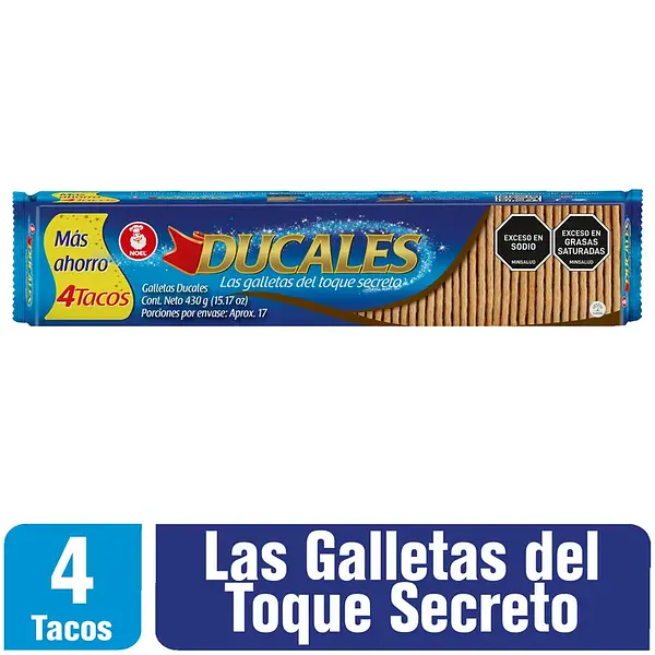 Galletas Ducales Noel 4 Tacos 430gr