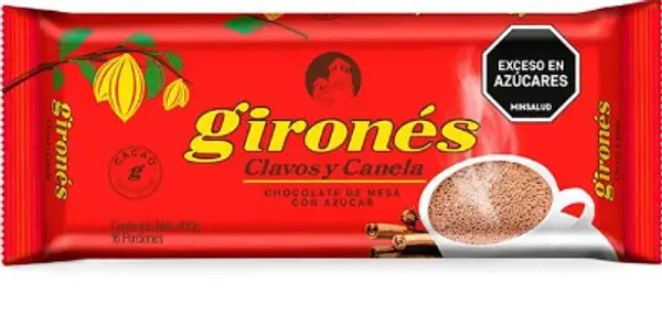 Chocolate Gironés Clavos Canela 400g