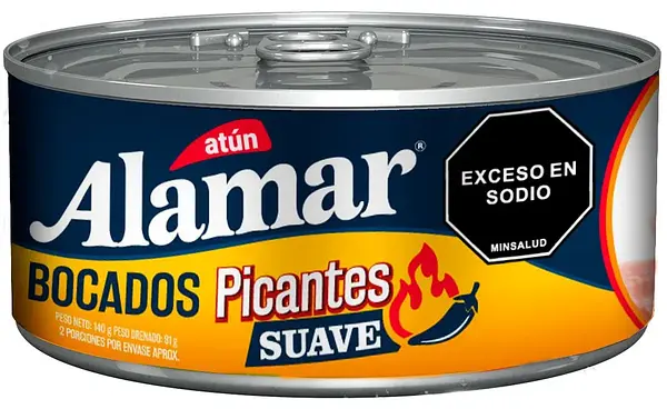 Atún Alamar Bocados Picantes Suave 140gr