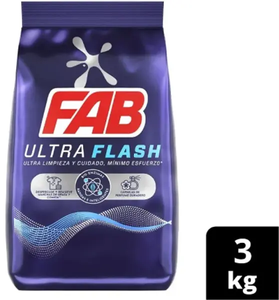 Detergente Fab Ultra Flash 3000gr