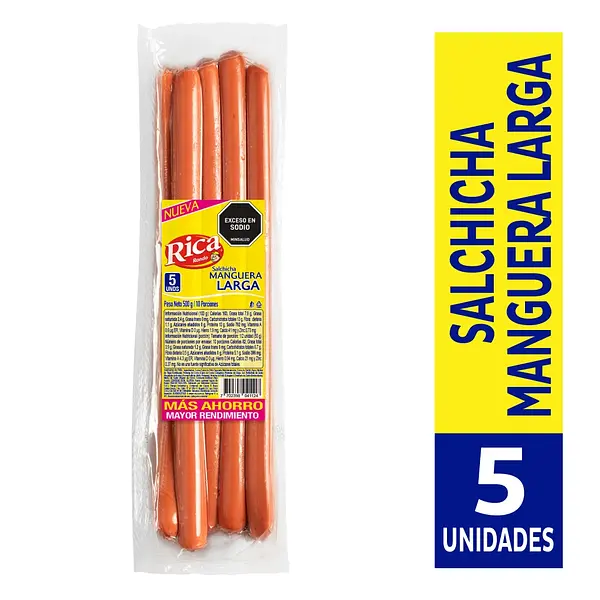 Salchicha Manguera Rica 500g