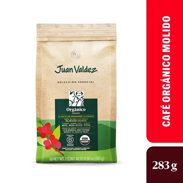Café Juan Valdez Orgánico Molido 283g