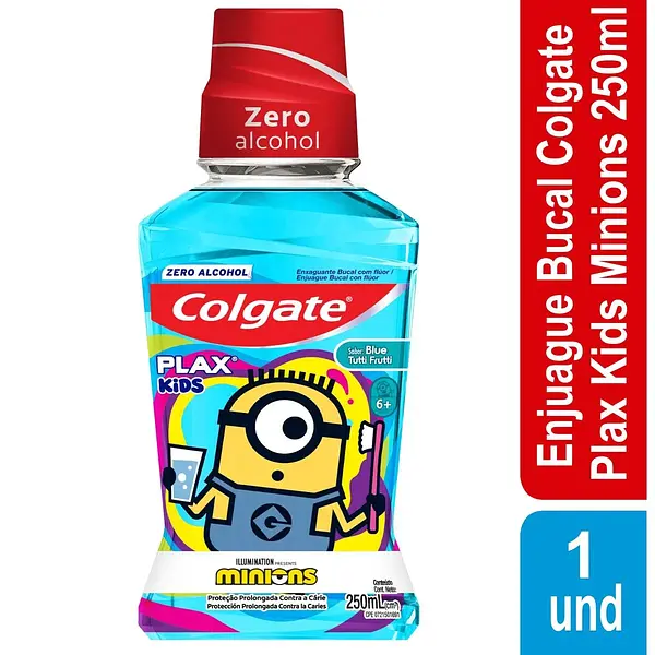 Enjuague Bucal Colgate Plax Kids Niños 250ml