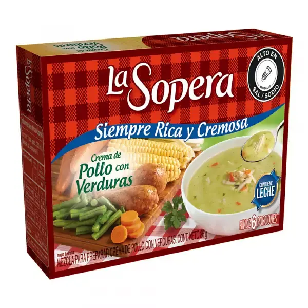 Sopera Crema 6 Porciones Pollo-Verduras