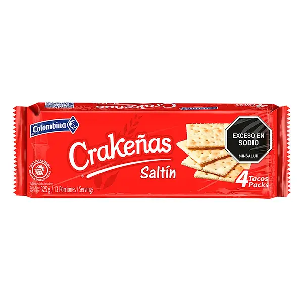 Galletas Crakeñas Saltin 4 Tacos