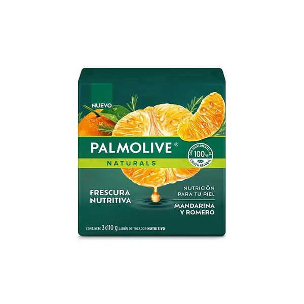 Jabón Palmolive Br Mandarina Y Romero 3 Unid X 110 Gr