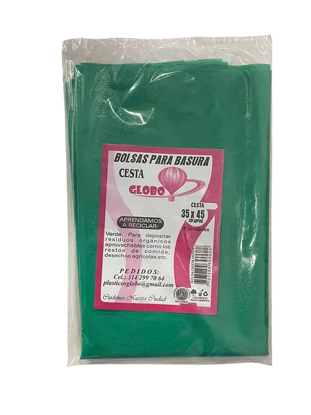 Bolsa Globo Cesta Verde