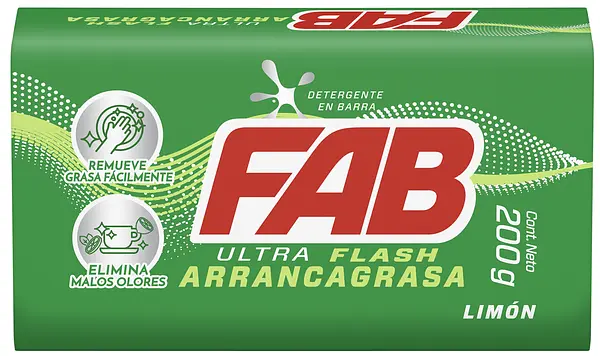 Jabón Fab Ultra Flash X 200gr