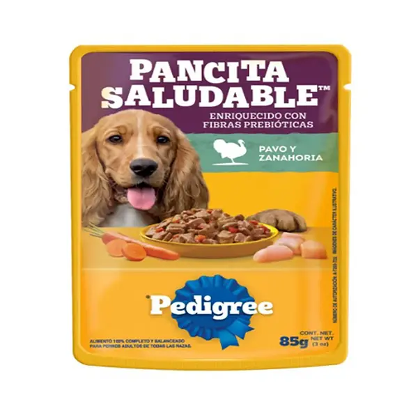 Pedrigree Pouch Adult Pavo Y Zanahoria X 100 Gr