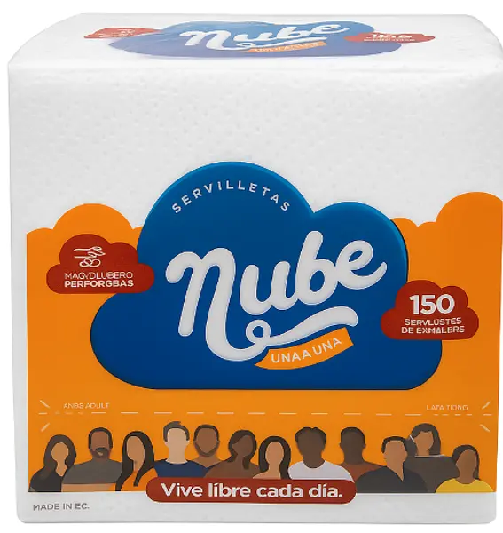 Servilleta Super Nube Blanca X 150 Ud