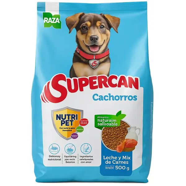 Supercan Cachorros Leche Mix Carne X 500 Gr