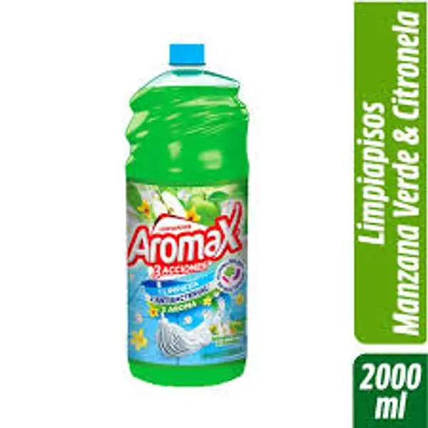 Limpiador Aromax Liquido Manzana Verde Y Citronela 2lt
