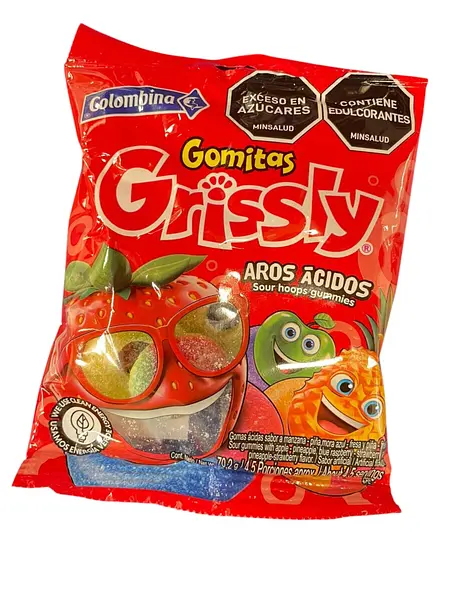 Goma Grysly Aros Acidos 70gr