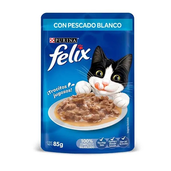 Felix Pouch Classic Pescado Blanco 85g