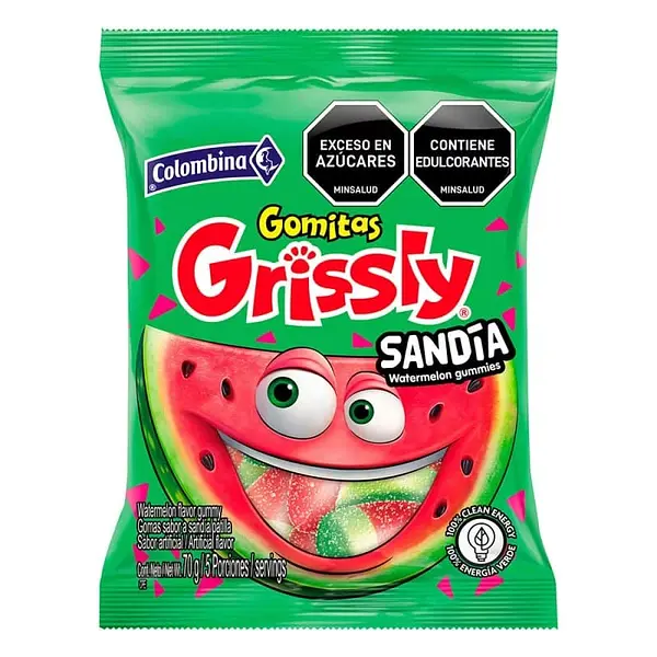 Goma Grisly Sandia 70gr