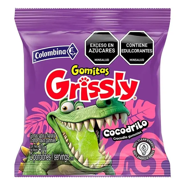 Goma Grissly Snacks Cocodrilo 40gr
