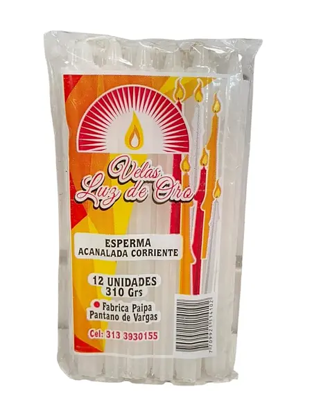 Esperma Luz Oro Acanalada Corriente