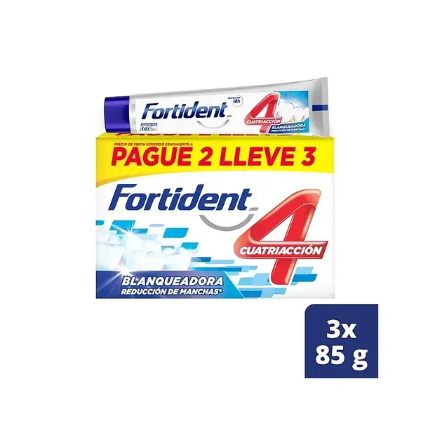 Crema Dental Fortident Blanq 3und X85gr
