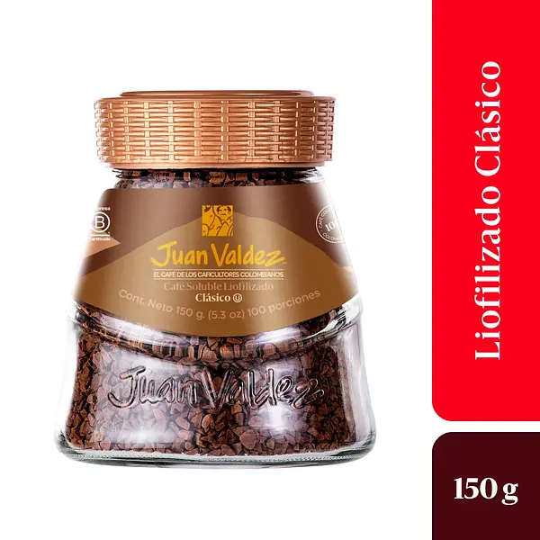 Café Juan Valdez Liofilizado Clásico 150g