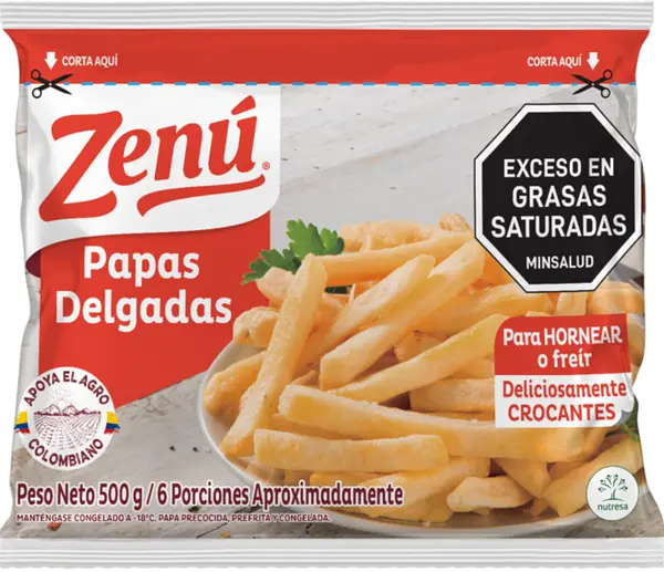 Papas Delgadas Zenu 500gr