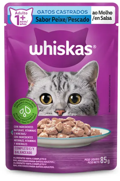Whiskas Castrados Pescado 85gr