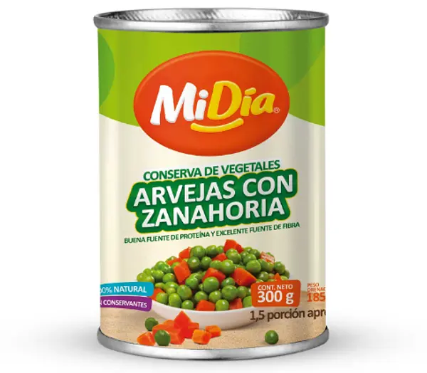 Arvejas Con Zanahorias Midía 300gr