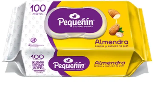 Toallitas Húmedas Pequeñín Almendra 100 Unidades