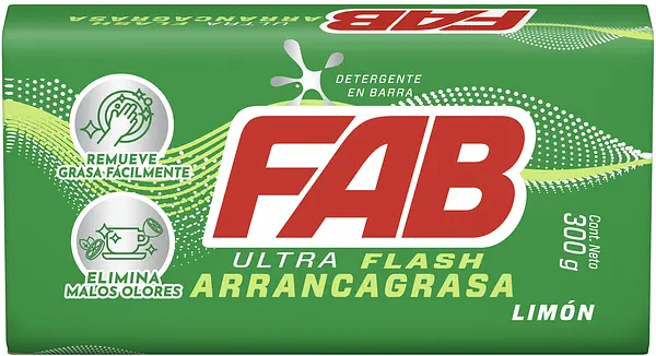 Jabón Fab Barra Ultra Flash Limón 300g