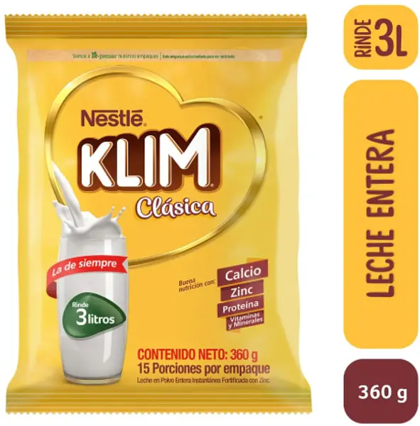 Leche En Polvo Klim Clásica 360g