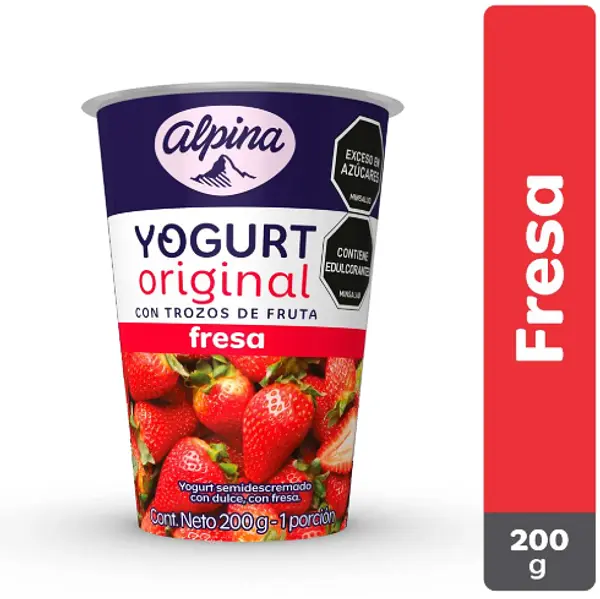 Yogurt Original Alpina Fresa 200g